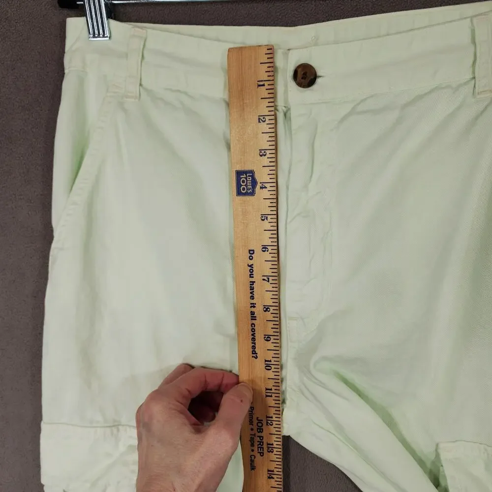 Stradivarius STR Cargo Pants sz 8 Women Pistachio Green Pockets Spring Coachella